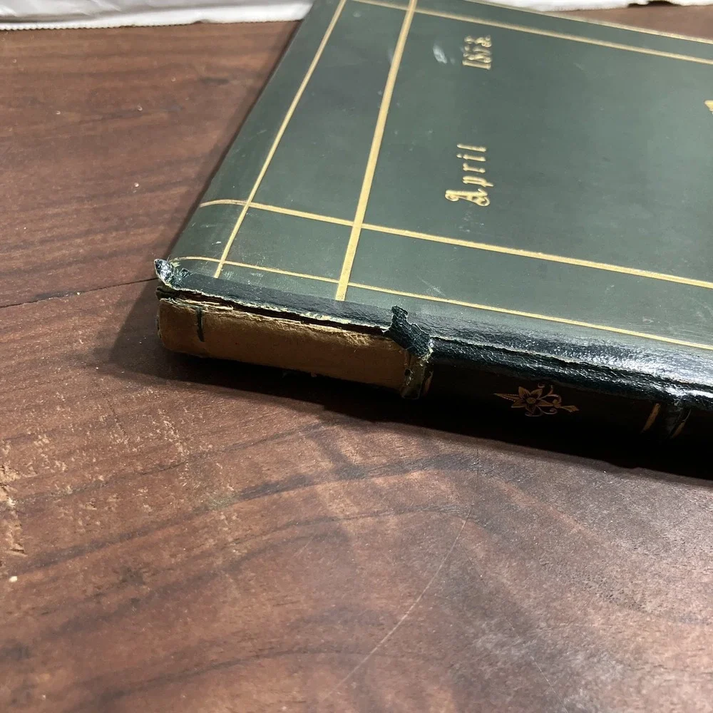 Vintage 1878 Testimonial Book Robert Evan Roberts Bedford County Prison England